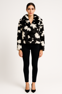 Soft and plush faux fur jacket