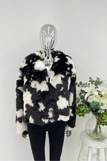 Soft and plush faux fur jacket