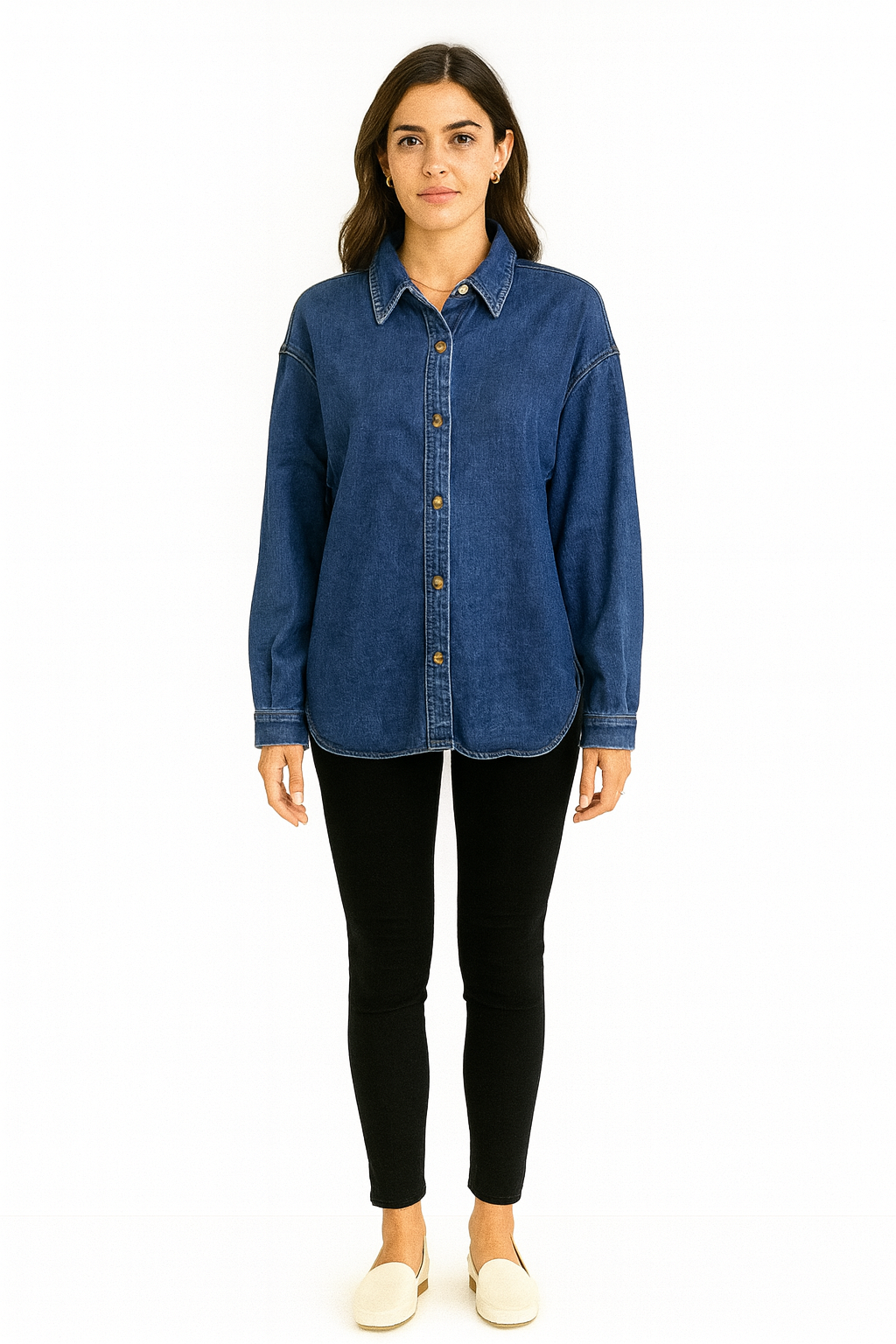 ‘REDIAL’ Stretchy Denim Shirt