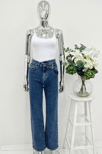 ‘Redial’ Straight Leg Stretchy Denim Jeans.