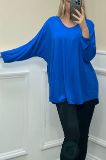 V Neck, Oversized Viscose Top