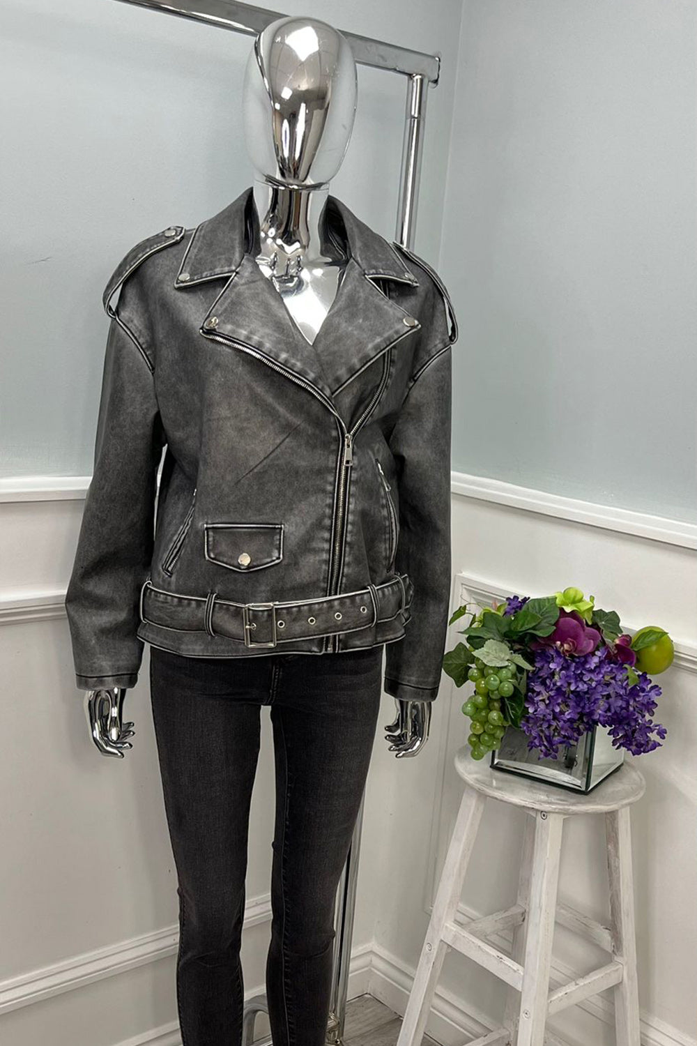 PU Biker Jacket