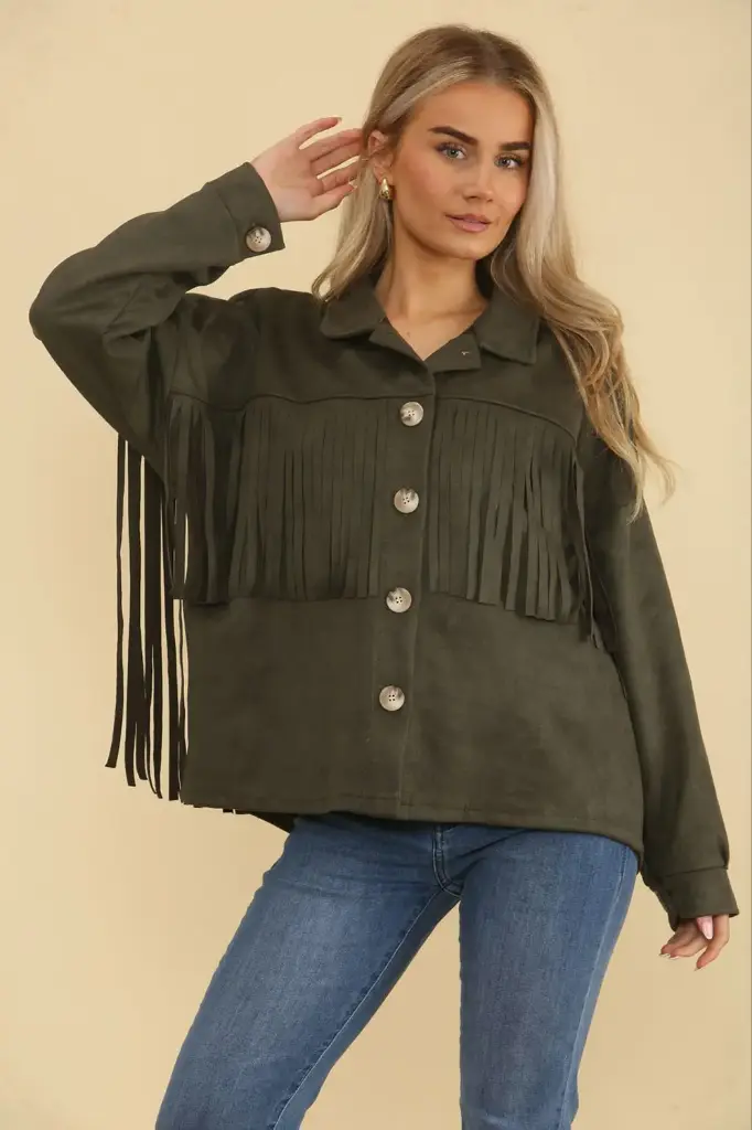 Tessel Detailed, Suede Jacket