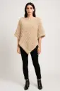 Plush Faux-Fur Textured Poncho