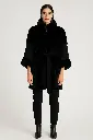 Plush Faux-Fur Belted Coat