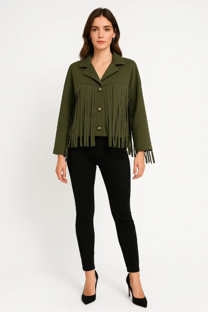 Tessel Detailed Front, Scuba Jacket - 21795