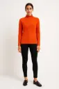 High Neck, Viscose Knitted Ribbed Jumper