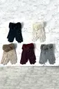 Faux-Fur Cuff Sparkle Winter Gloves 
