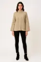 Oversized Cable knit jumper with wide and flared sleeves at the cuffs